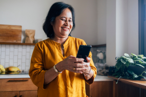 Woman on her phone