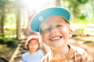 Boy in sunshine